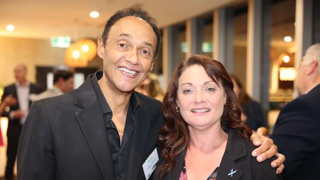 Bob La Castra and Wendy Sims at the Gold Coast Australian of the Year Awards 2024 at Skypoint Q1 for Gold Coast at Large. Picture, Portia Large.