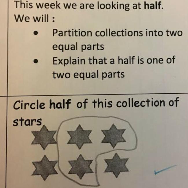 Year 1 maths homework