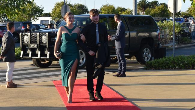 Chelsea Abraham and Eli Gardner at the Mackay Northern Beaches State High School formal, on Saturday October 17. Picture: Zizi Averill