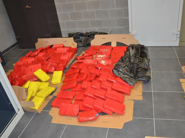 Some of the drugs seized by police in Belgium bound for Newcastle.