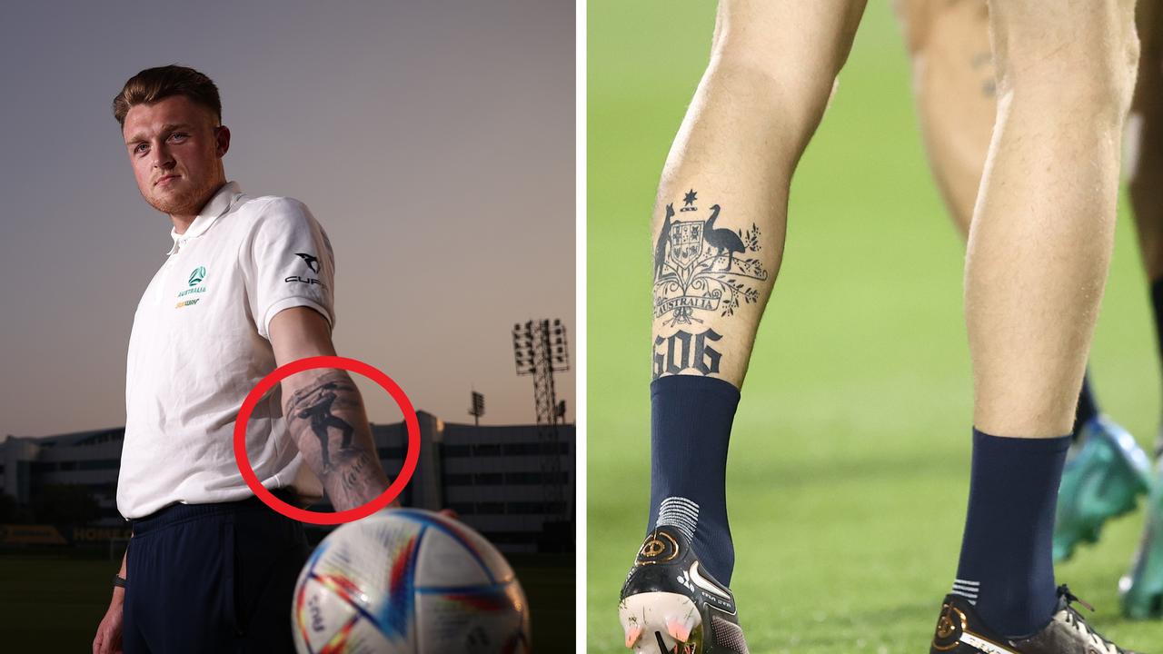 Socceroo Harry Souttar's new tattoos