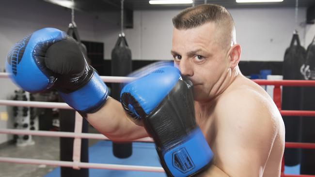 Boxer Mark Galea won the Australian title in the WBF (World Boxing Federation) Masters Championship (60-64kg category). Picture: Ellen Smith