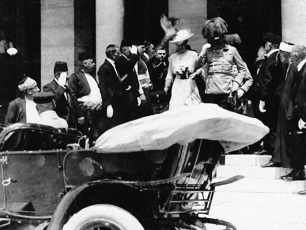 Archduke Franz Ferdinand and his wife Sophie, before their assassination on June 28, 1914. Picture: AFP