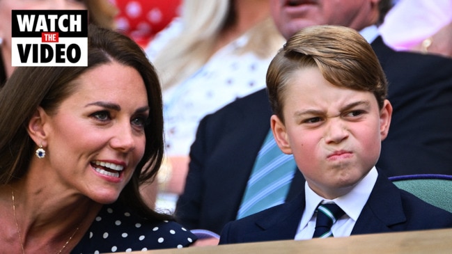 Prince George's cheeky complaint caught on camera at Wimbledon