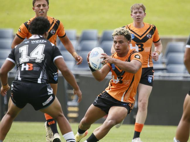 XavierTauaifaigaNSWRL Junior Reps - Round 1 at Campbelltown Stadium Magpies vs Tigers SGBALLPicture Warren Gannon Photography