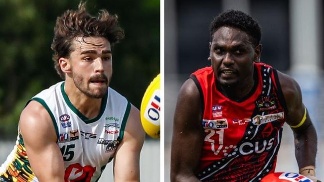 Thomas Miller for PINT and John Tipiloura for the Tiwi Bombers in the 2024-25 NTFL season.