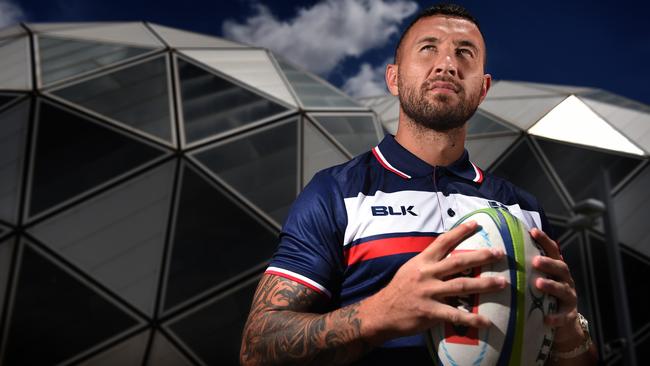 Quade Cooper is exited about a fresh start with Melbourne Rebels. Picture: Tony Gough