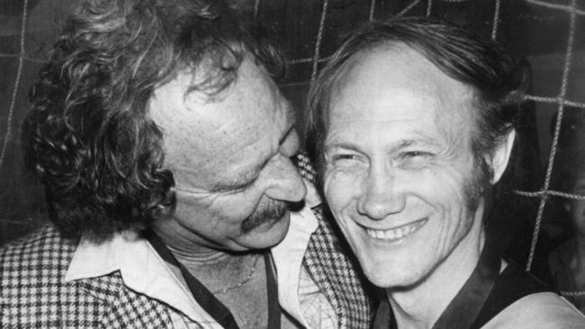 Tony Jewell with Kevin Bartlett back in 1980.