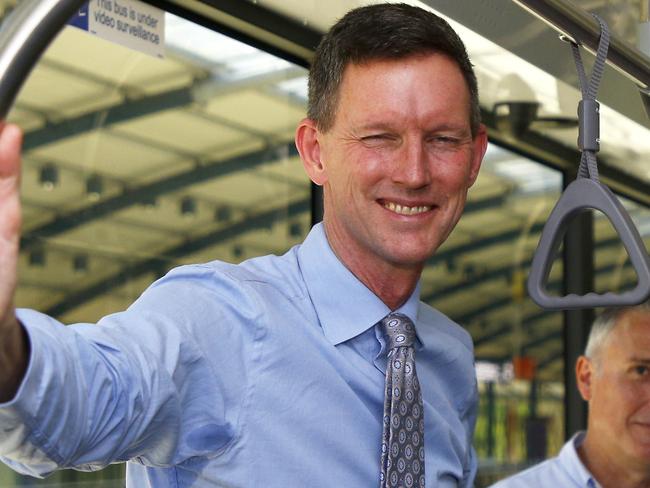 BRISBANE, AUSTRALIA - NewsWire Photos DECEMBER 7, 2023: Queensland Minister for Transport and Main Roads Mark Bailey during a press conference in Brisbane. Picture: NCA NewsWire/Tertius Pickard