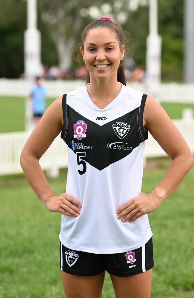 QAFLW captain Jess Malouf. Pic Lyndon Mechielsen/Courier Mail