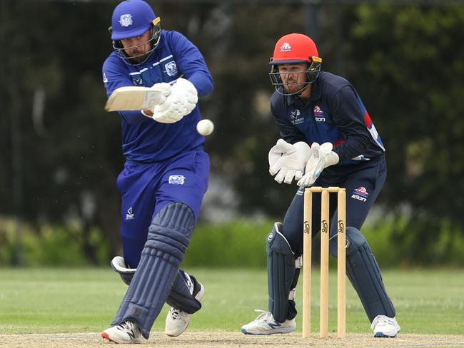 Premier: Greenvale Kangaroos batsman Jack Potticary. Picture: Stuart Milligan