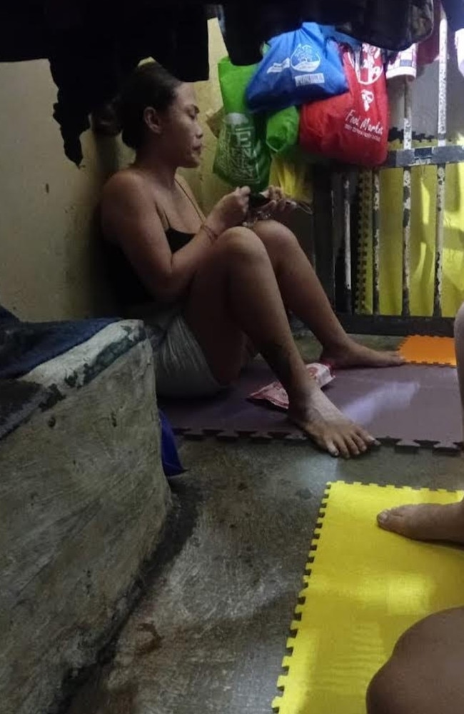 Saranitha during her detention in Polda Prison. Picture: Supplied