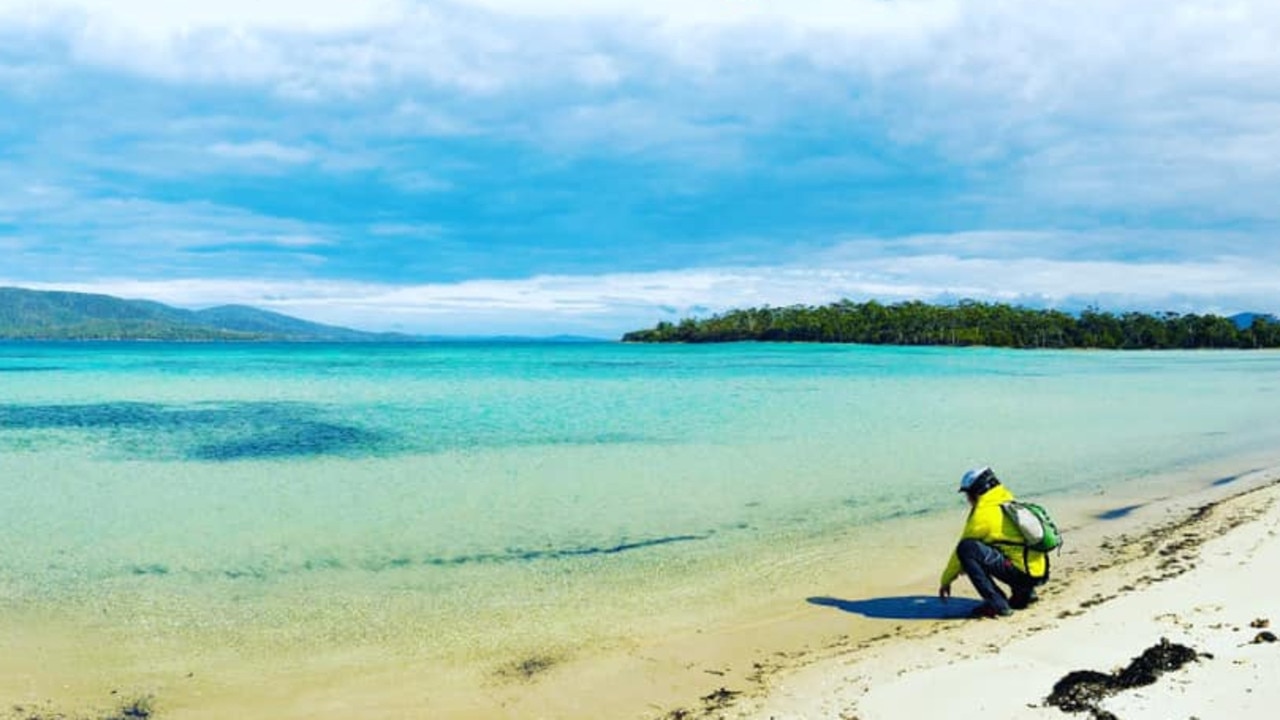 The water is cold, but Maria Island has one of the best beaches in Tasmania. Picture: Living in Tassie