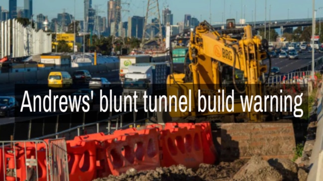 Andrews' blunt tunnel build warning