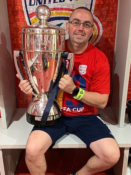 Adelaide United kitman Chris Kelly. Picture: Instagram