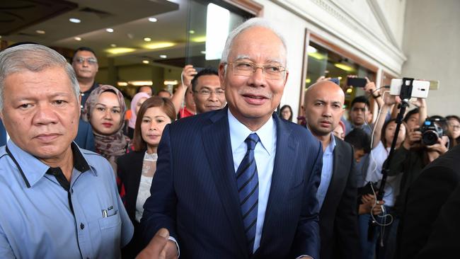 Former Malaysia prime minister Najib Razak. Picture: AFP