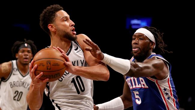 Aussie Ben Simmons is fit and primed for a strong NBA season with the Brooklyn Nets. Picture: Elsa/Getty Images/AFP.