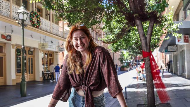 Rylee Cooper, who runs Date Night Adelaide – an Instagram-led dating and connection service for Gen Z and Yers. Picture: Russell Millard Photography