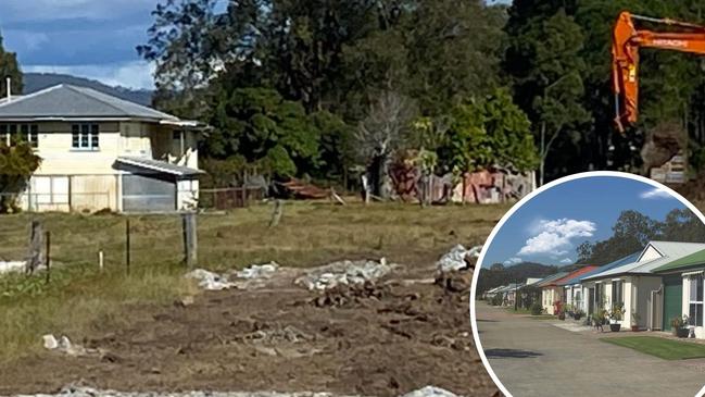 Bulldozers moved onto the Eagleby Rd site this week and started clearing the land to make way for the 456-unit luxury development.