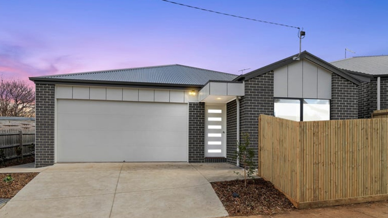 The three-bedroom townhouse at 22 Cranmere Ave, Belmont is listed with price hopes from $739,000 to $759,000.