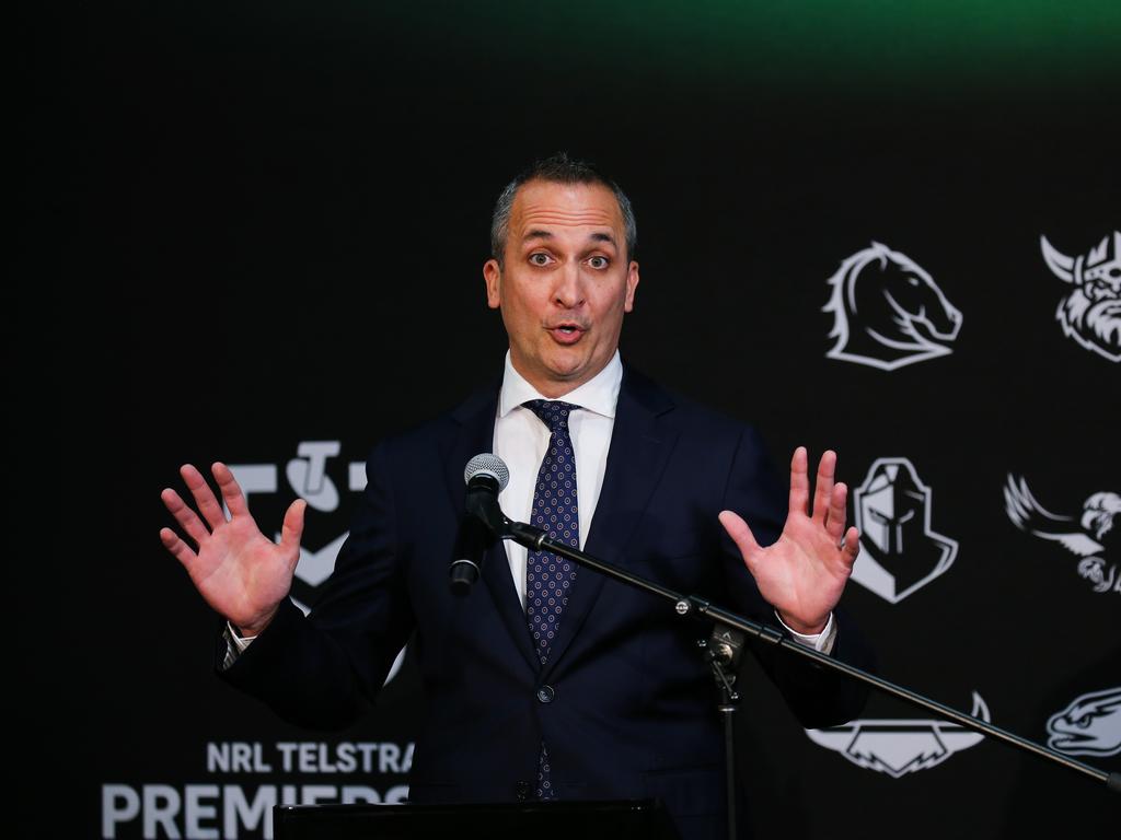 NRL CEO Andrew Abdo admits the transfer system needs fixing. Picture: NCA Newswire / Gaye Gerard