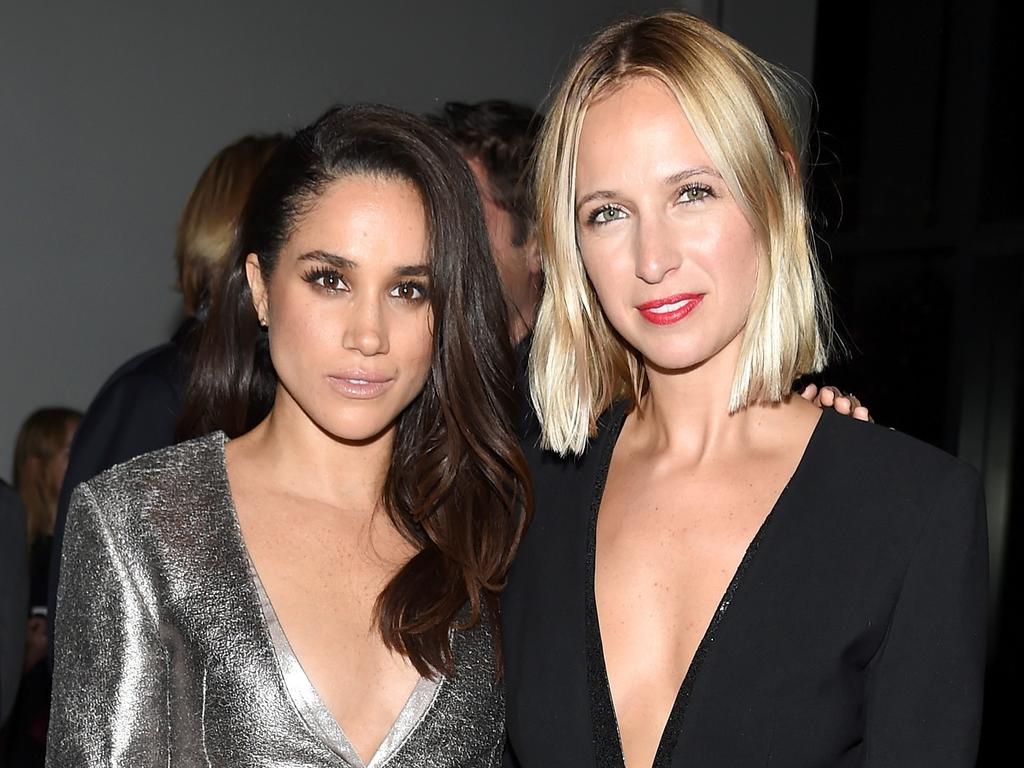 Meghan (L) and Misha Nonoo in 2015. Picture: Getty