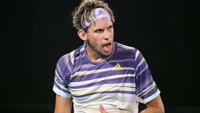 Thiem felt sick in his stomach at periods during the match. Picture: AFP