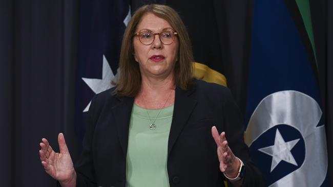 Fifty projects would be cut, Infrastructure Minister Catherine King said, but overall funding would not be reduced. Picture: NCA NewsWire / Martin Ollman