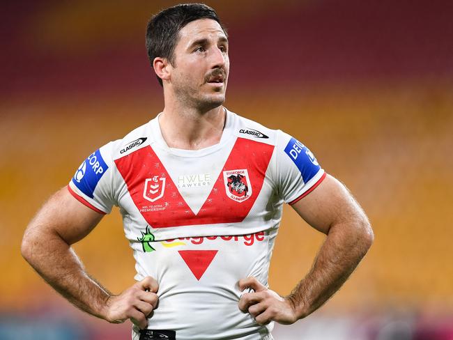 Ben Hunt laments another Dragons’ loss. Picture: NRL Photos/Getty Images