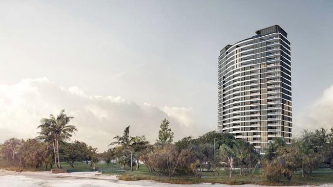 Ron Bakir’s Homecorp group is planning a “pearler” of a tower beside the Broadwater at Labrador. The 25-level Perle would be capped by the best recreational roof area on the Gold Coast.