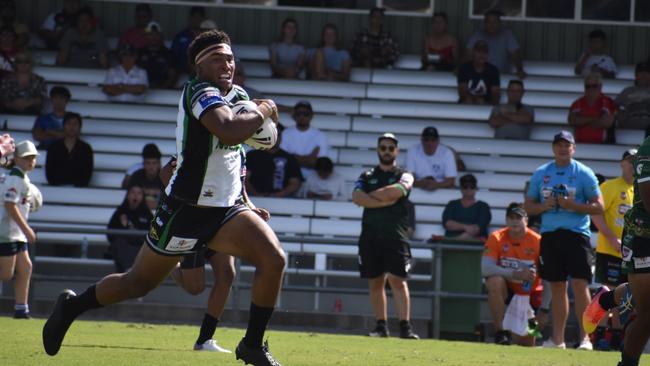 Meninga Cup semi-final action between the Ipswich Jets and Townsville Blackhawks. Saturday April 15, 2023.