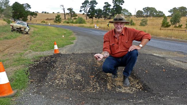 Emiel Timmers on the Casterton-Apsley Road.