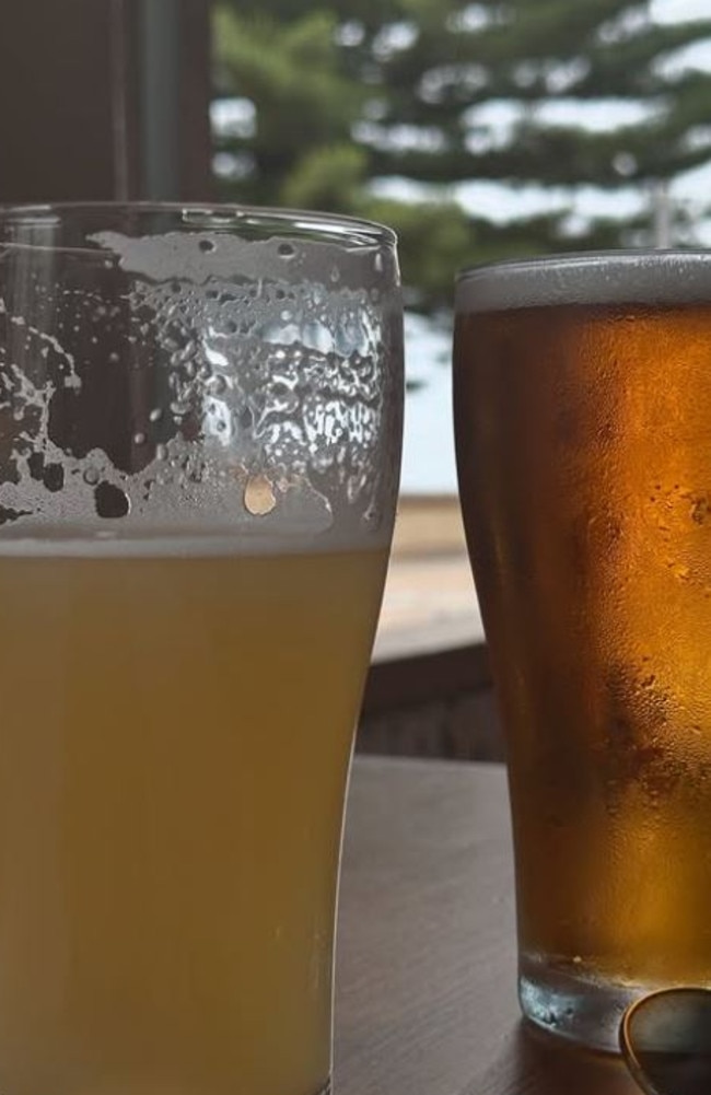 A customer claims to have paid $41.25 for two pints at Coogee Pavilion. Picture: Instagram