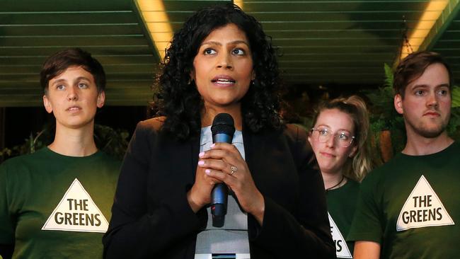 Victorian Greens leader Samantha Ratnam has lashed out at Labor for the party’s disastrous result. Picture: Mark Stewart