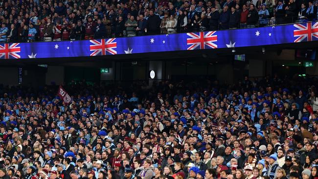 The crowd has just witnessed something very special from NSW. (Photo by Quinn Rooney/Getty Images)