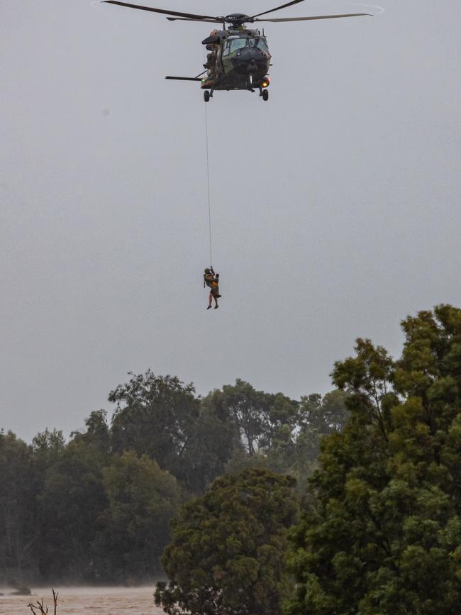 Prenzlau helicopter rescue west of Ipswich.Picture: Michael Smith