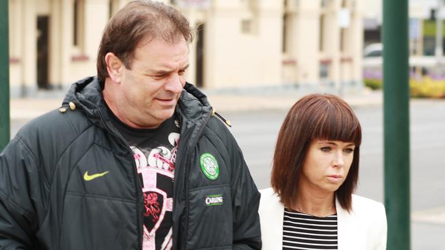 Setka and wife Emma Walters. Picture: AAP