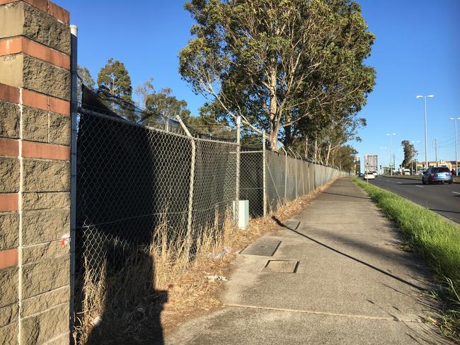 The proposed site is fenced off to the public.