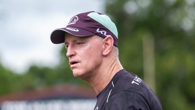 Broncos Head coach Michael Maguire in Toowoomba. at the Fan Day at the Clive Berghofer Stadium. 15th February 2025; pic David Martinelli