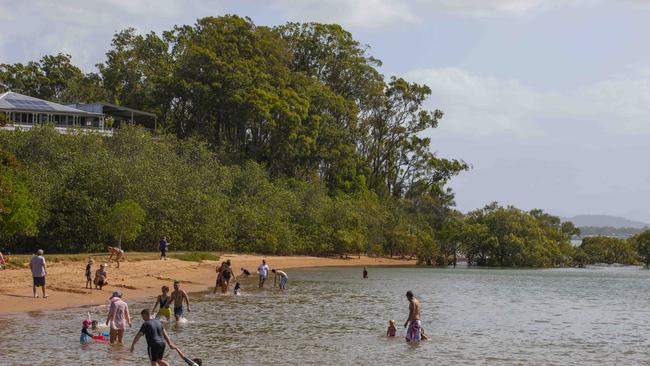 Police are cracking down on gathering hot spots including Wellington Point this Easter. Picture: AAP/Renae Droop