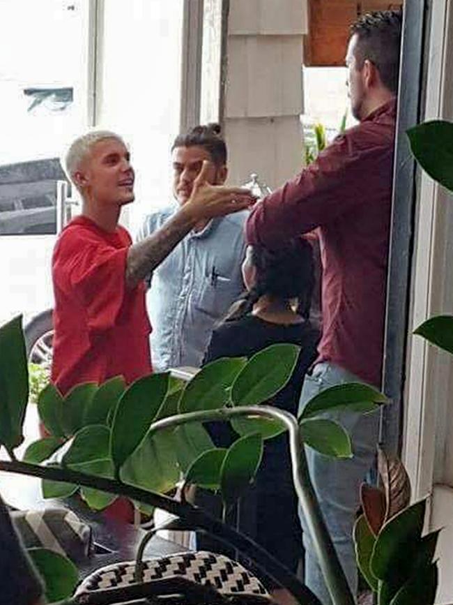 The Canadian singer even shook the staff’s hand. Picture: Supplied