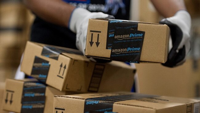 The pandemic has been kind to the online retail giant with about 30 per cent of those who bought from Amazon Australia in the past 12 months citing lockdowns as one reason why they purchased there. Picture: Bloomberg