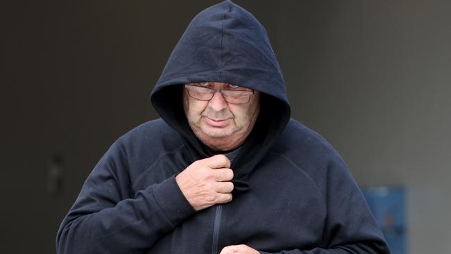 Brett Andrew Button pictured walking out of Cessnock police station after being granted bail. Picture: NCA NewsWire / Damian Shaw