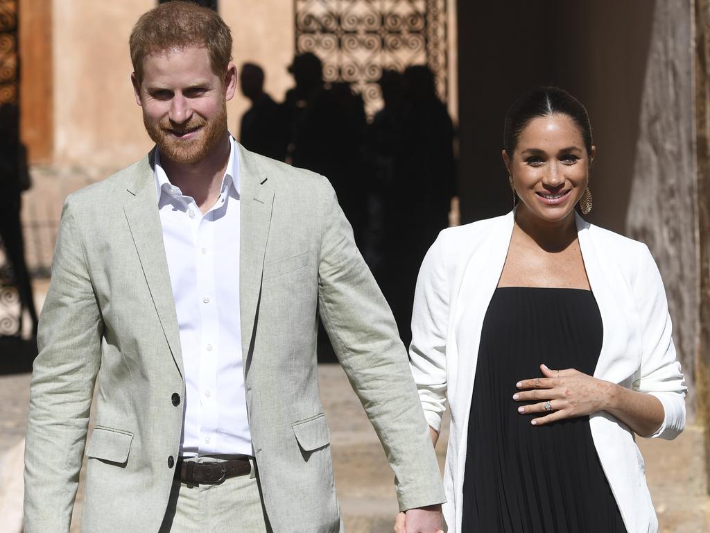 Prince Harry and Meghan Markle are about to become first-time parents. Picture: AP