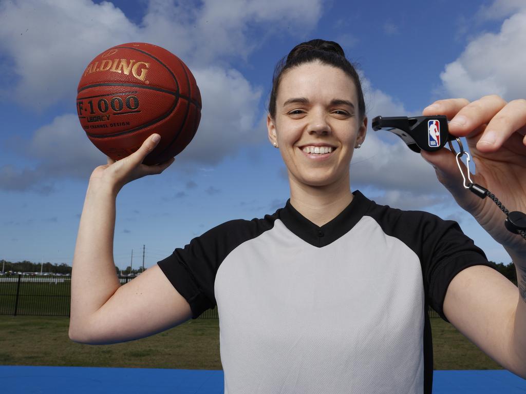 Jacqui Dover was the league’s first-ever female Indigenous referee. Picture: Lachie Millard