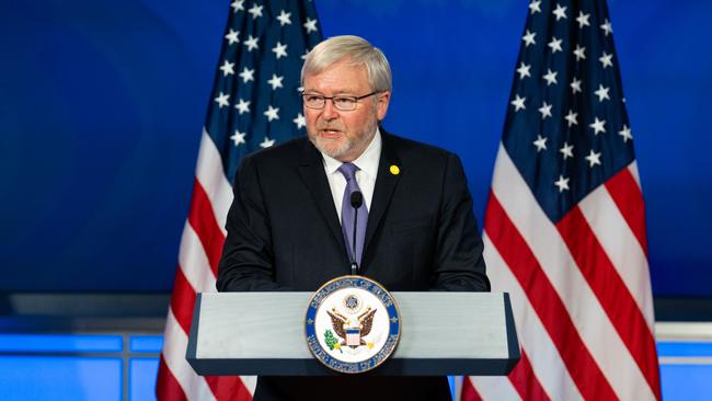 Kevin Rudd in Washington DC.