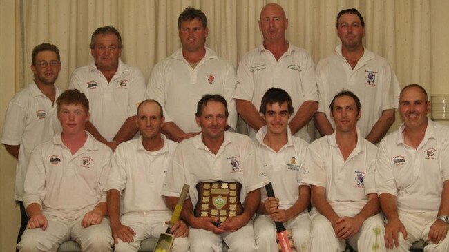 Wycheproof man John Durie (back row, second from right) died after an alleged altercation.