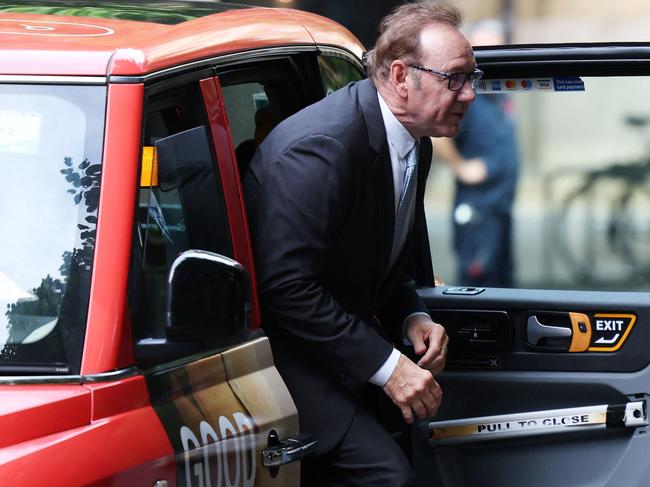 Kevin Spacey arrives at court in London. Picture: AFP