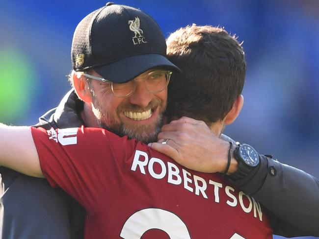 Jurgen Klopp’s Liverpool are locked in a battle with Manchester City for the Premier League title. Picture: Getty Images 