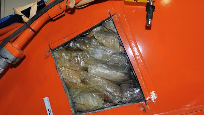 Police uncovered 226 plastic bags containing the drug.